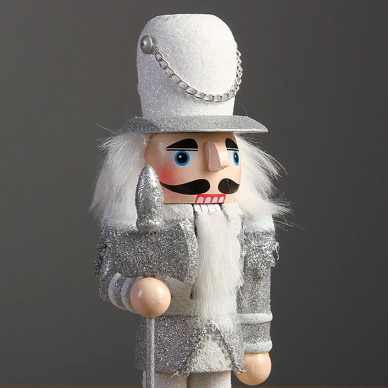 24 см Серебряный Рождественский гайковерт марионетка комбинация детские