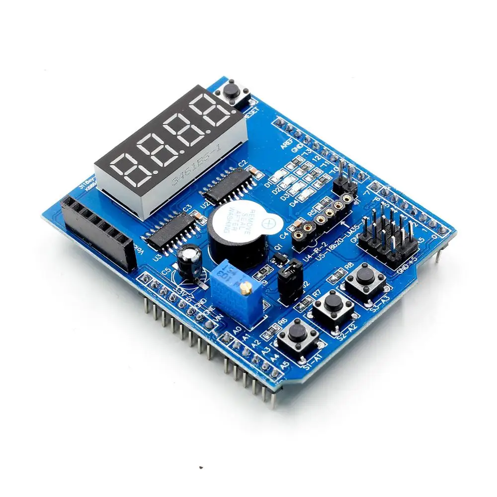 Multifunctional expansion board kit based learning for arduino UNO r3 LENARDO mega 2560 Shield | Электронные компоненты и