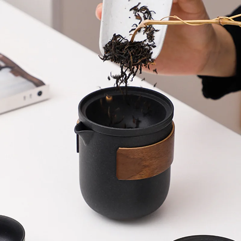 2021 Новый Черная глиняная посуда керамический чайник Gaiwan чайные чашки чайный