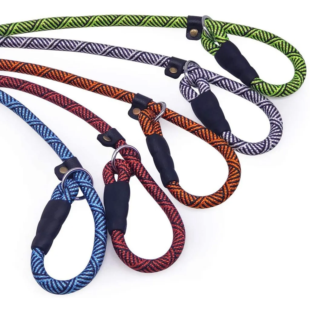 

Dog Accessories Dog Accessories For Large Dogs 1.5mx12mm Durable Rope Slip Collar Dog Lead- Handle Pet Training Leash