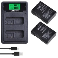 2 pcs en el14 en el14a battery lcd dual usb charger for nikon d3100 d3200 d3300 d3400 d3500 d5600 d5100 d5200 p7000 p7800