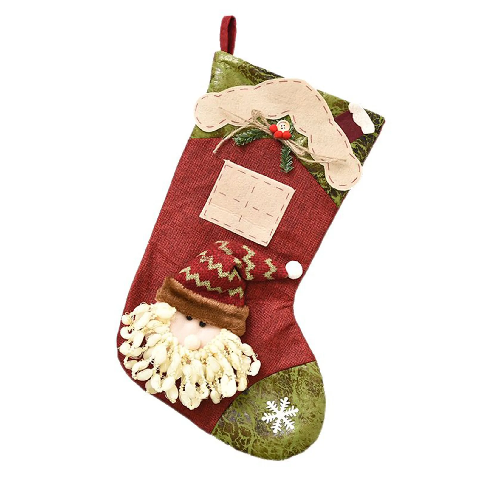 Рождественское украшение-носок Новое поступление 2021 рисунок