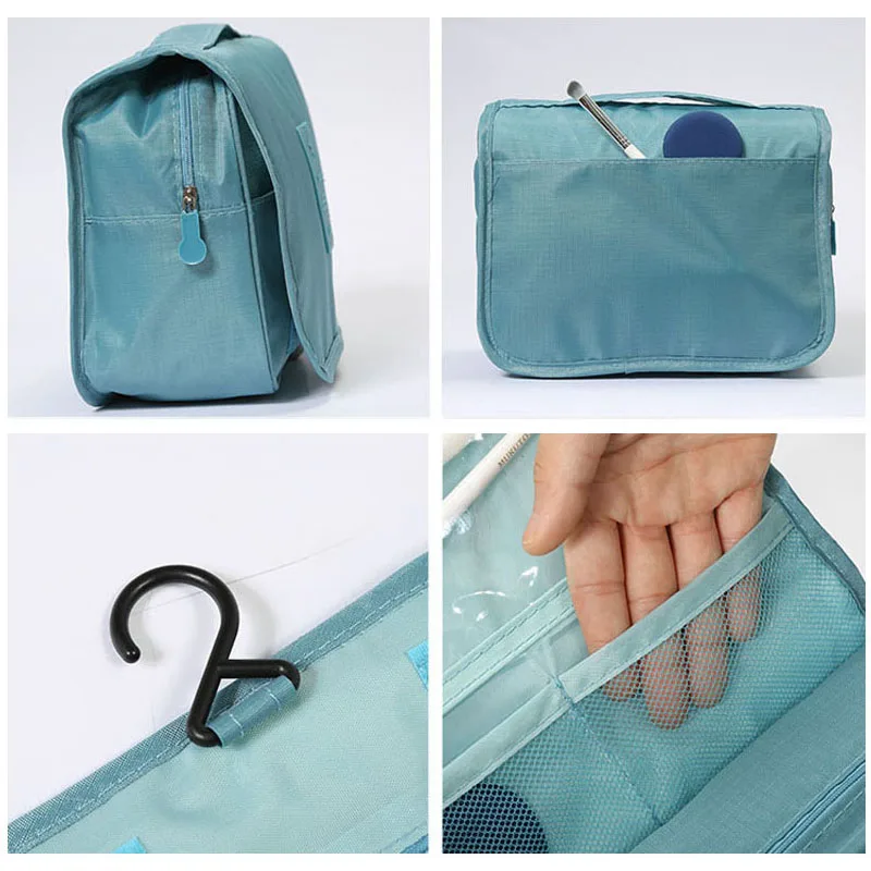 Многофункциональная дорожная косметичка с крючками для женщин сумки макияжа