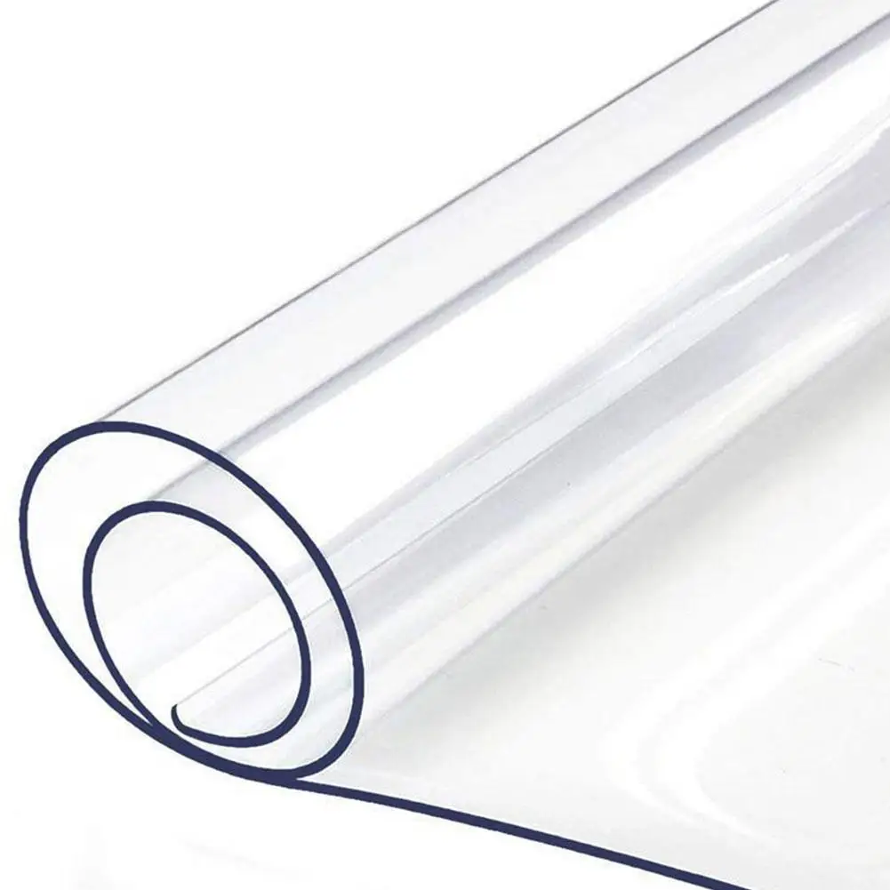 

PVC Tablecloth Transparent Desk Cover Protector 2mm Thick Matte Translucent Desk Pad Mat Student Children's Desks Chairs Pad Mat