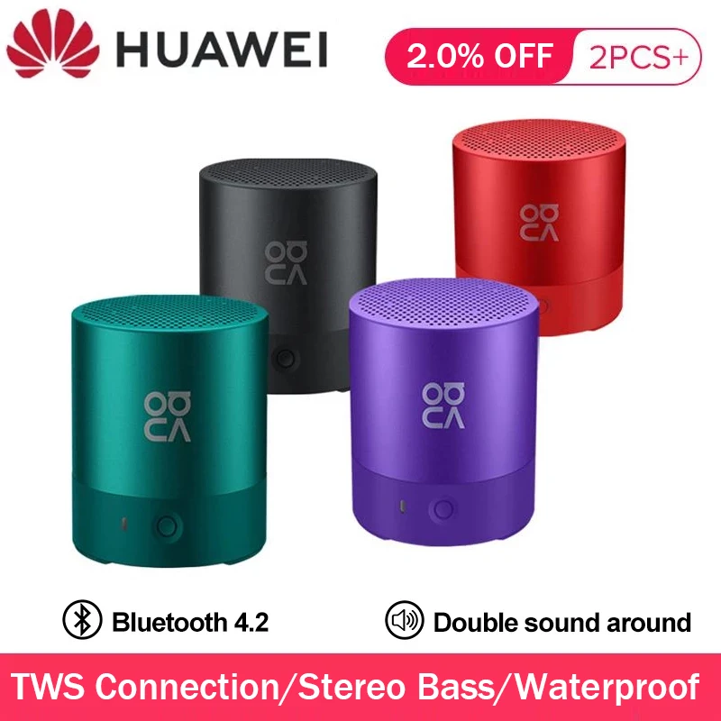 Портативная беспроводная Bluetooth Колонка Huawei TWS мини динамик водонепроницаемая