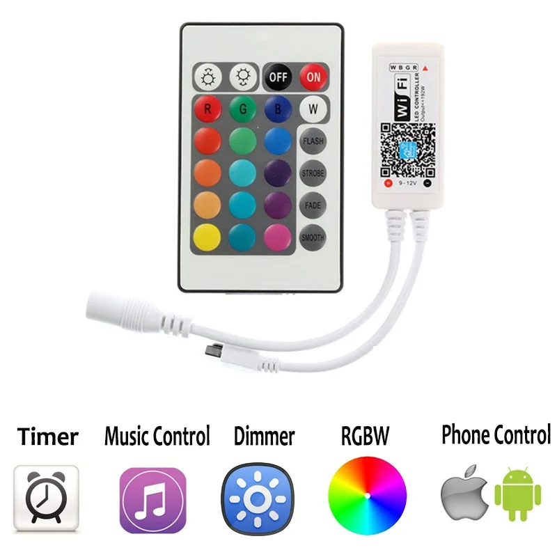 RGBW Светодиодные ленты 10 м WI FI Водонепроницаемый Диодная лента 5050 Светодиодная с