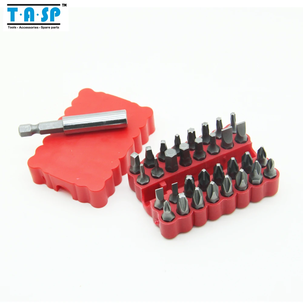 

TASP CRV Screwdriver Bits Set 32pcs Hollow Torx Hex Head and 1/4" Hex Shank