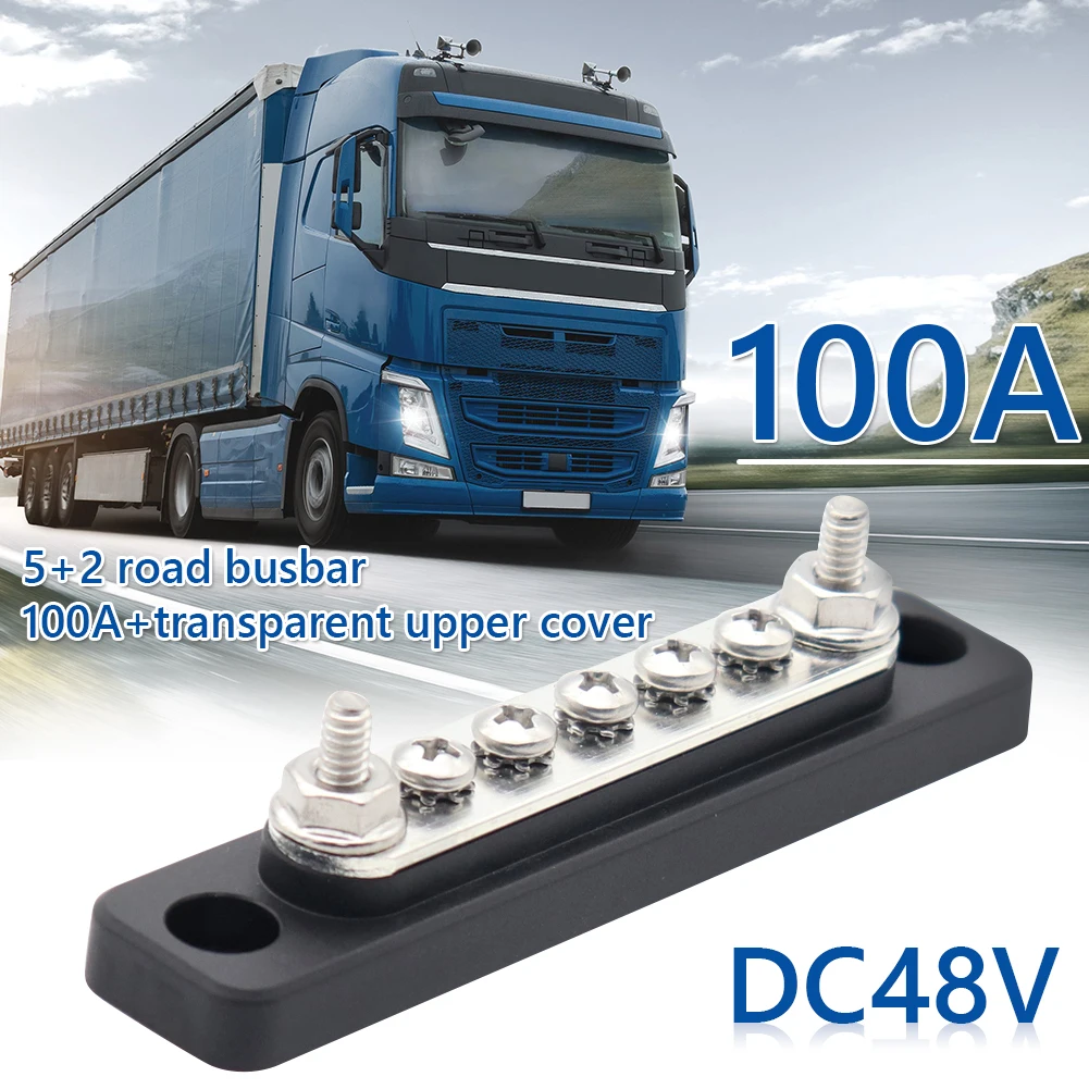 Шина для грузовика лодки RV 48V 100 150 Amp шинопровод Buss Barwith ясное прозрачное покрытие -