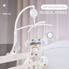 Детские игрушки для новорожденных детей 0-12 месяцев для детей мальчиков девочек на кровать колокольчик Электрический стульчик Мобильная Музыкальная Коробка погремушки