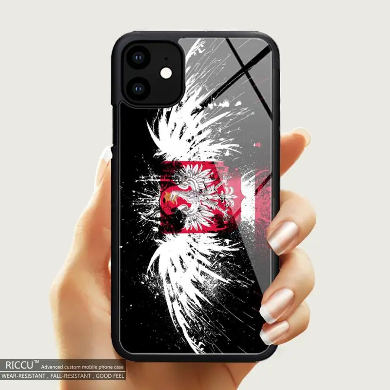 

For iPhone 13 Pro Poland flag Phone Case Rubber for iPhone 12 11 13 Pro Max XS 8 7 6 6S Plus X SE 2020 XR 12 13 Mini Covers