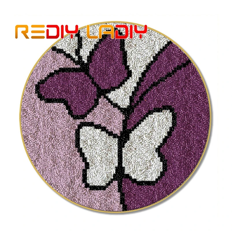 Набор крючков с защелкой сделай сам ковер фиолетовой бабочкой подушка для