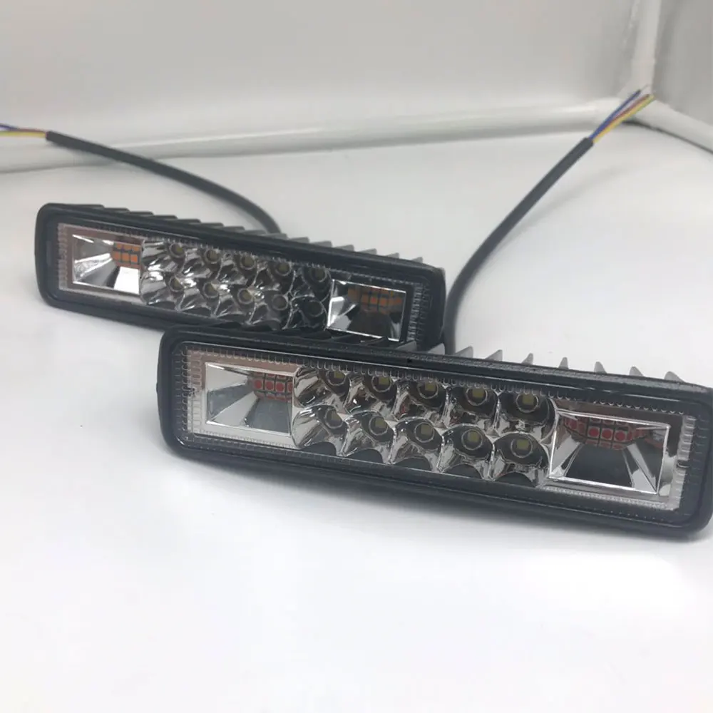 Signal Light Motorcycle Truck Trailer Strobe Flash Work LED Bar 48W For Off-road 4x4 ATV JEEP SUV Car Accessories 12V O21 | Автомобили и