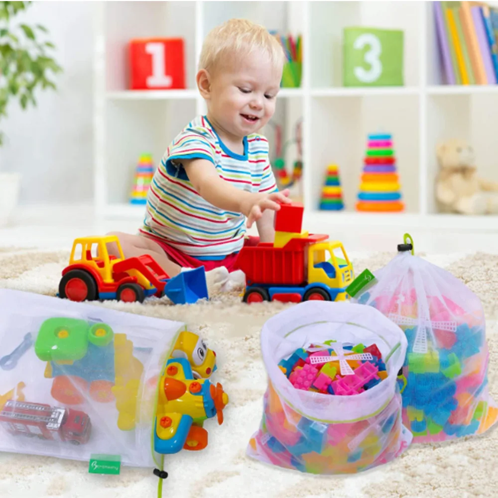 Многоразовая Сетчатая Сумка для хранения продуктов 15 шт. 3 размера | Дом и сад