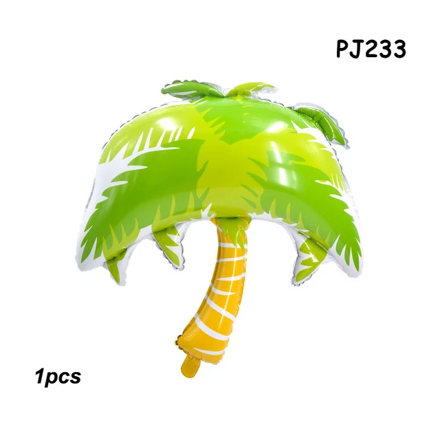 coconut tree Джунгли вечерние для вечеринки в стиле сафари Декор воздушные шары из фольги в виде животного зоопарка животных диких один день рождения декорации детей зеленые шары - Цвет: coconut tree
