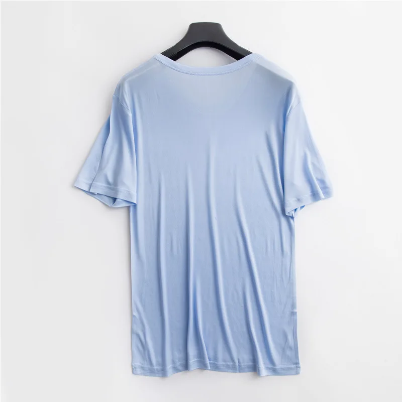 Silk  Men Sleep  Wear Mens Short Nightshirt 21-250