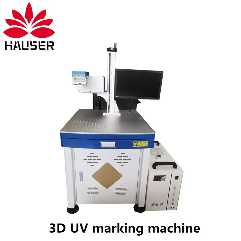 Бесплатная доставка 3D 3 Вт 5 УФ лазерная гравировальная машина волоконная