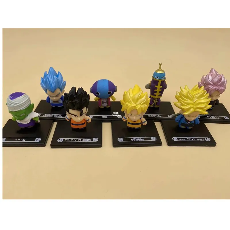 8 шт./компл. Dragon Ball Goku Black Frieza Gotenks Piccolo Krillin trunks ПВХ фигурка Коллекционная модель