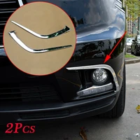 fit for toyota highlander kluger 2014 2015 2016 chrome accessories front fog light lamp eyebrow cover trim exterior parts