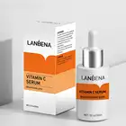 Сыворотка с витамином C от окисления, антиоксидантная, осветляющая, Антивозрастная, увлажняющая, отбеливающая кожу, глубокий уход, LANBENA
