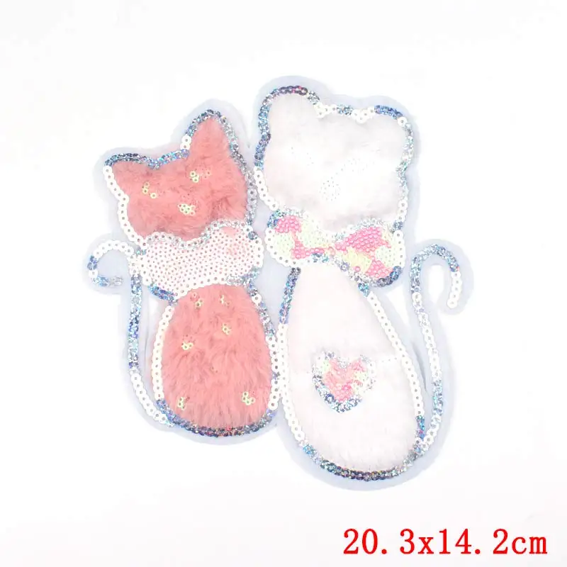 DIY нашивка с железной башней, нашивки с блестками для шитья одежды, нашивки для одежды, нашивка единорога с героями мультфильмов, милые полоски на одежде