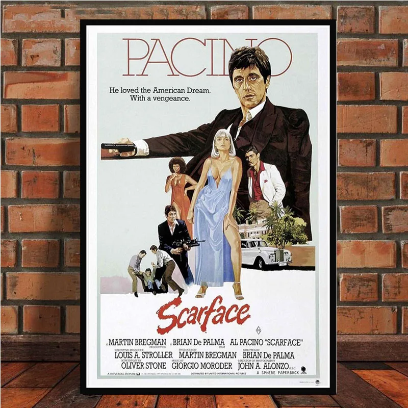AL PACINO SCARFACE Гангстерский фильм художественный постер Картина Настенная картина