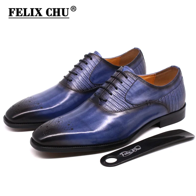 Туфли мужские классические натуральная телячья кожа квадратный носок оксфорды