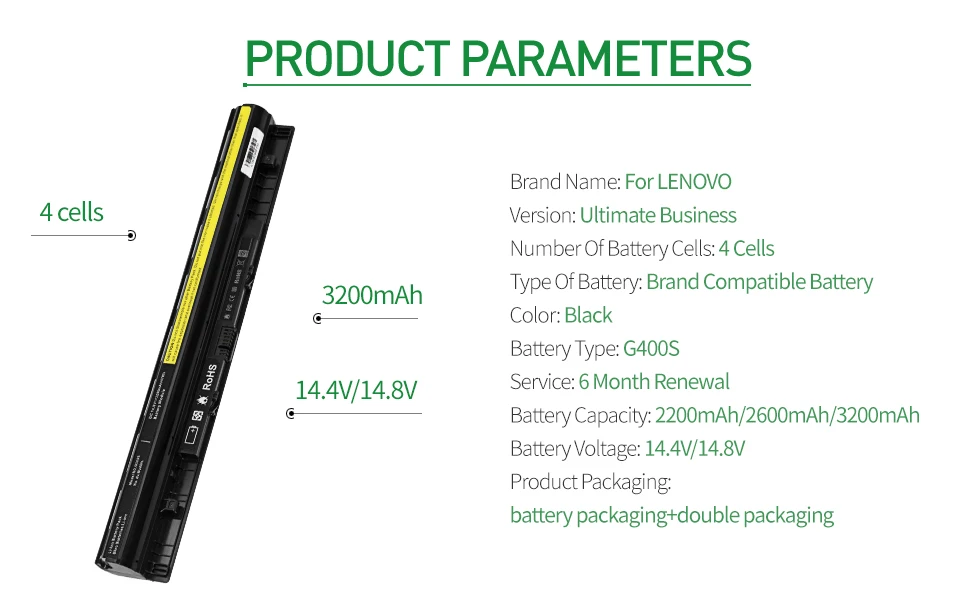 Apexway 4 ячеек ноутбук аккумулятор для Lenovo IdeaPad L12M4E01 L12M4A02 L12S4A02 L12S4E01 G400s G405s G410s G500s G510s S410p Z710