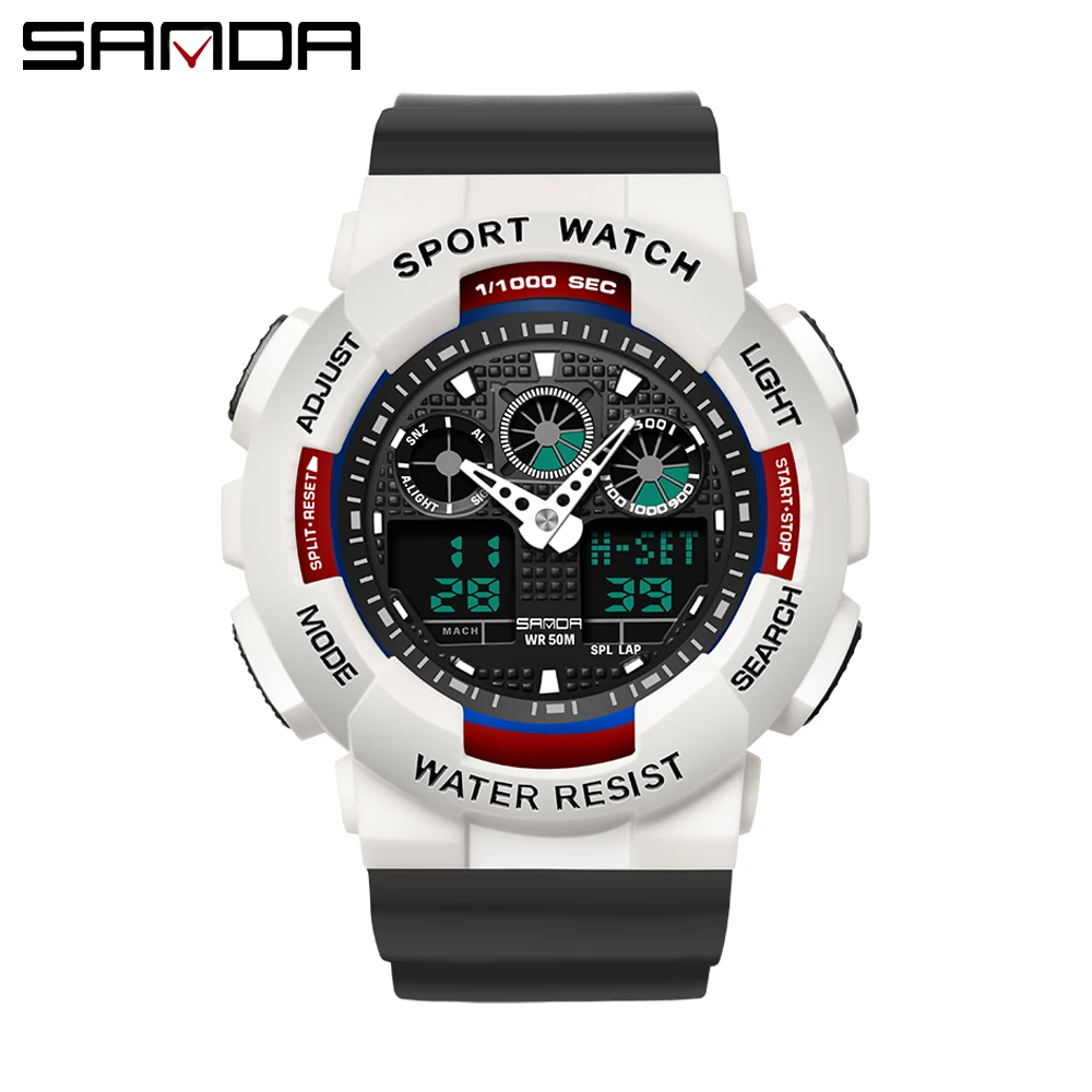 

SANDA watch men's digital watch sports watch 50M waterproof automatic date masculino digital military watch men's sports