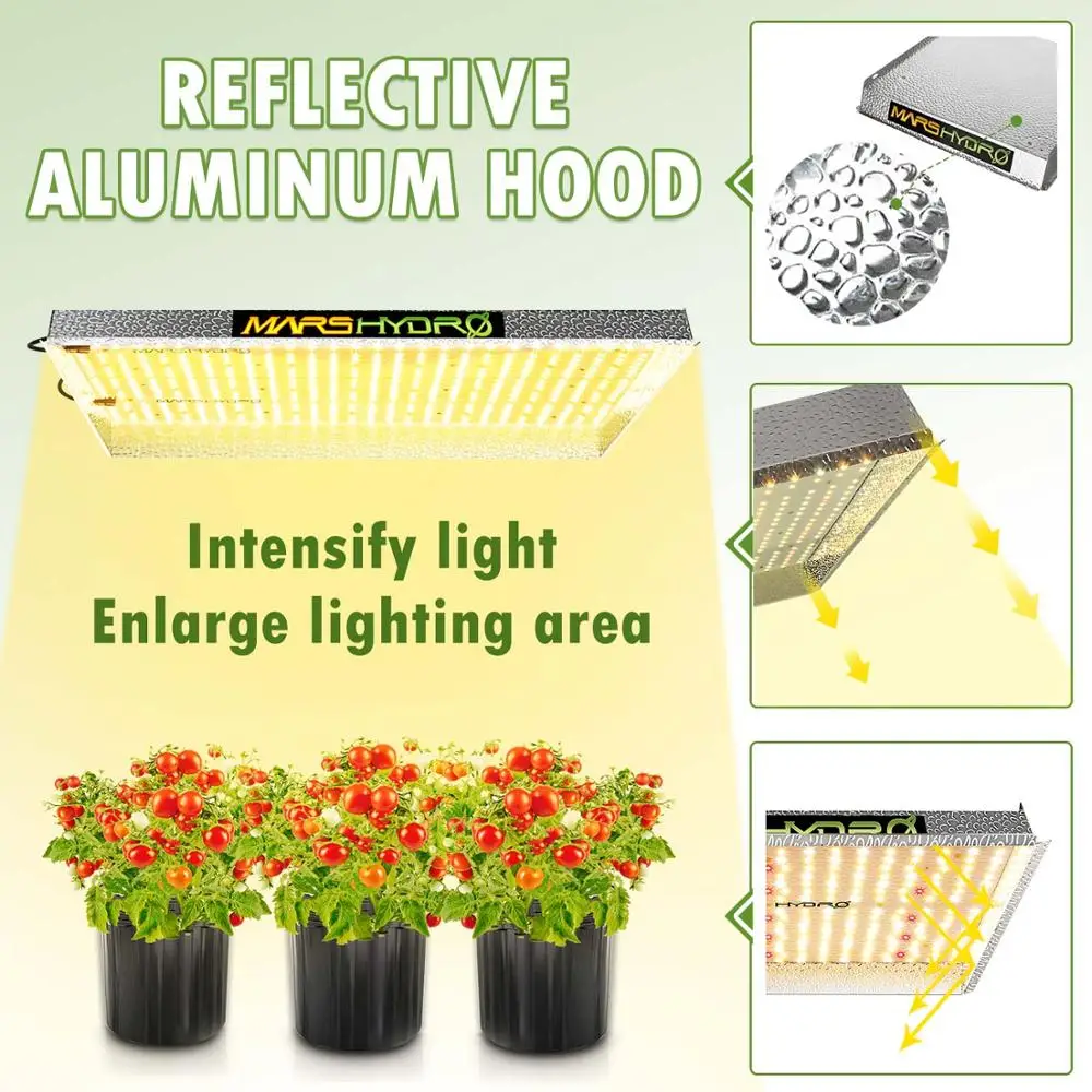 Mars Hydro TS 2000 Вт светодиодный Grow Lights Sunlike полный спектр комнатное наборы для