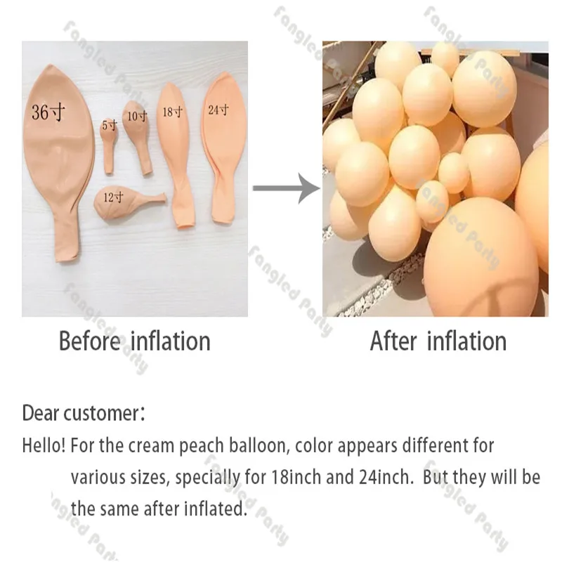 

87pcs Cream Peach Balloons Anniversary Party Decor Garland Arch Kit Balloon Birthday Wedding Baby Shower Decorations Supplie
