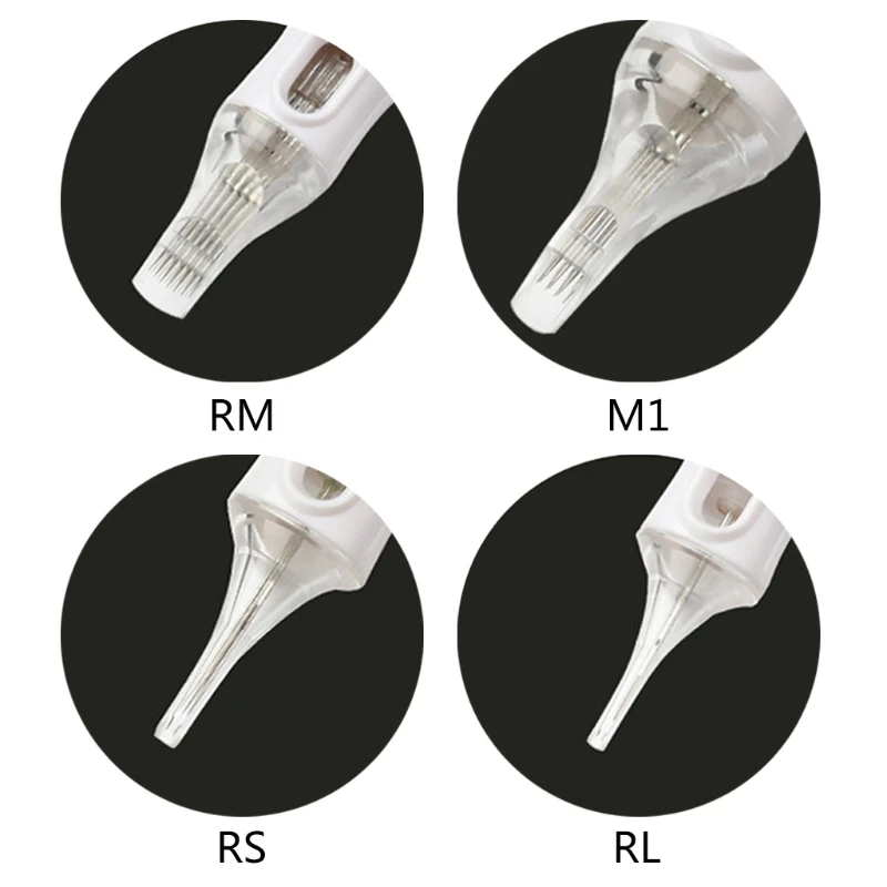 

27RC Eyebrow Lip Body Cartridge Tattoo Needles RL RS RM M1 Disposable High Temperature Sterilized for Rotate Machines Grips