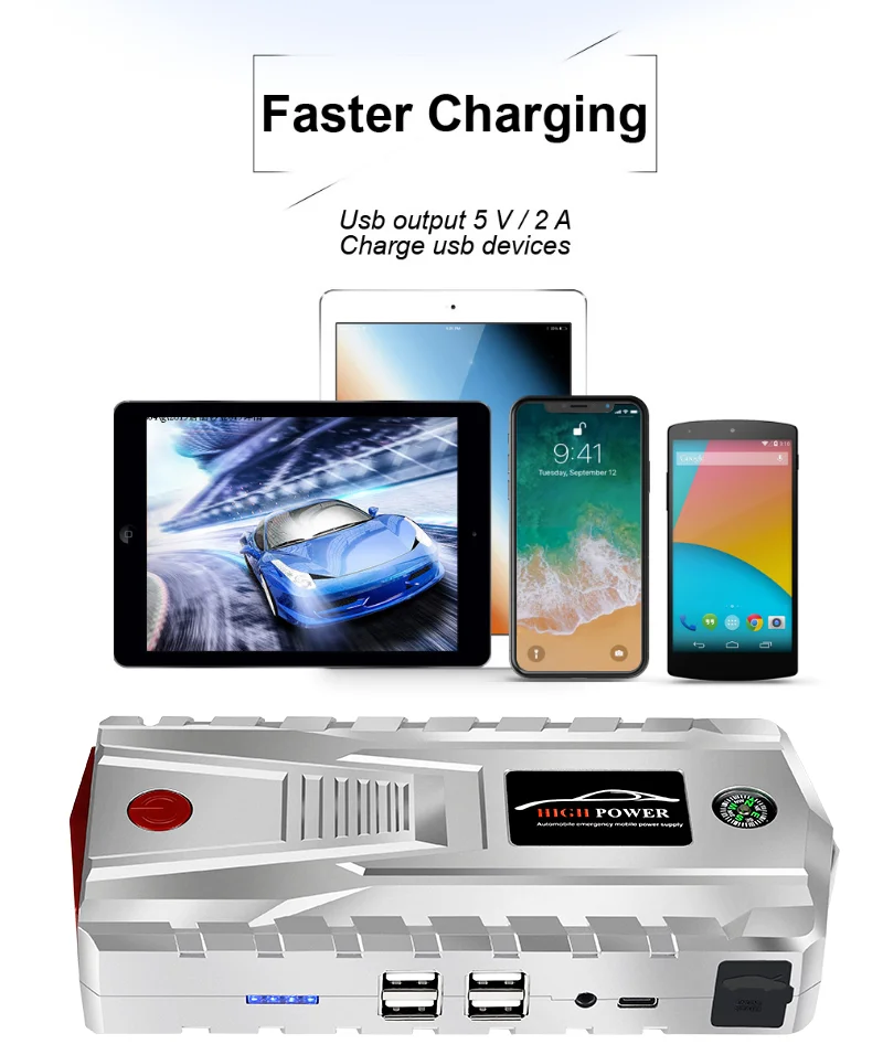 21000mAh автомобильный стартер 800A 12V наружный автомобильный аккумулятор Muiti-функция автомобиля Аварийный усилитель аккумулятора автомобильный стартер банк питания