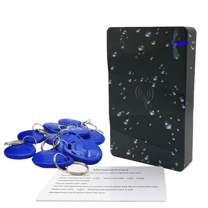 Blue Keyfobs Водонепроницаемый 125 кГц Открыватель двери безопасности двери Rfid Контроль доступа с 15000 пользователей RFID система контроля допуска к двери - Цвет: Blue Keyfobs