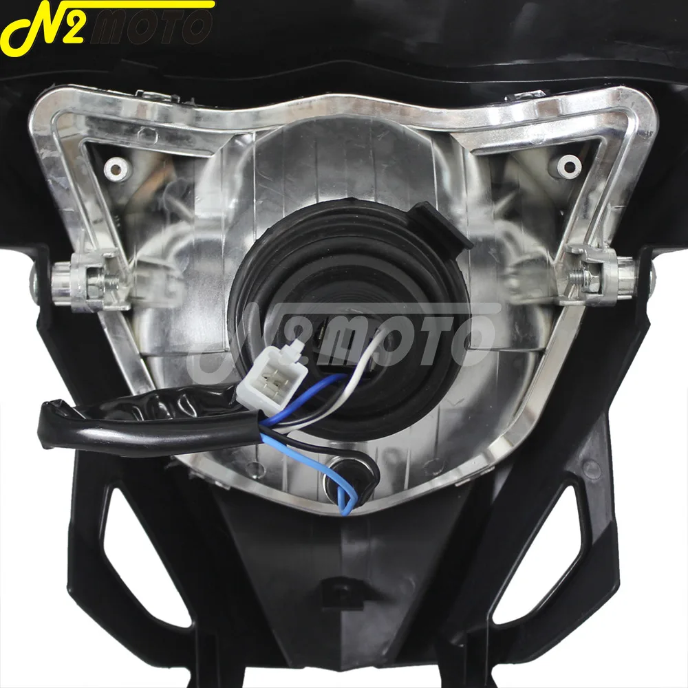 Черные мотоциклетные фары обтекатель для YAMAHA YZ TTR WR XT 250 450 600 WR250F WR450F Dual Sport Enduro