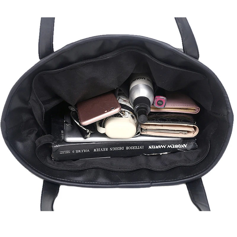 

Fashion Large Women Handbag PU Leather Shoulder Bag Soft Sheepskin Handle Bag Big Capacity Lady Shopping Purse Trend Quality Bag