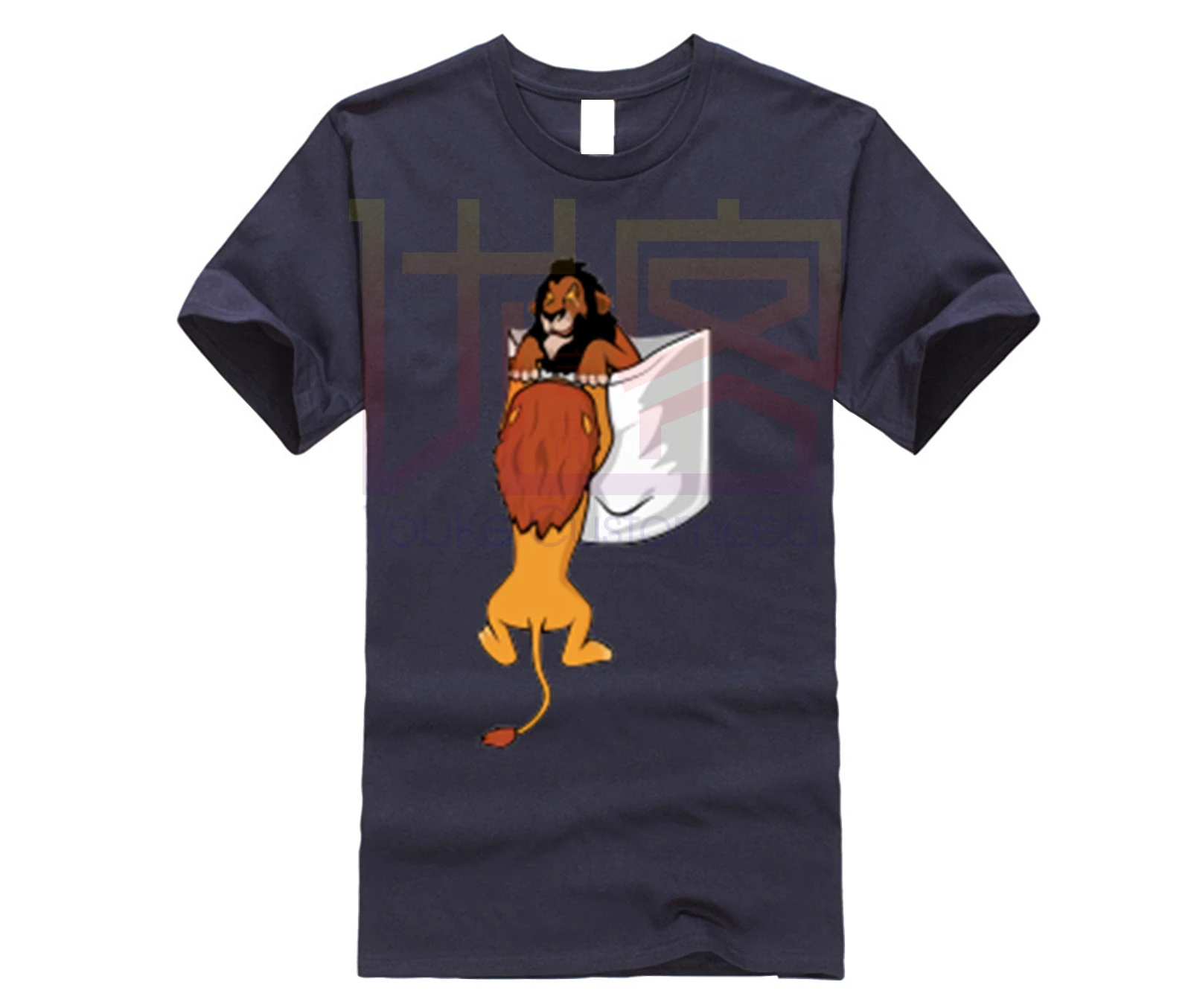 2019 Мужская футболка с карманом футболки изображением шрама льва и короля