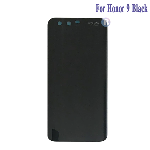 Для huawei honor 9 Lite/honor 9 STF-L09 L29 AL10 TL10 Корпус Крышка батарейного отсека задняя крышка Шасси рамка с клеем - Цвет: For Honor 9 Black