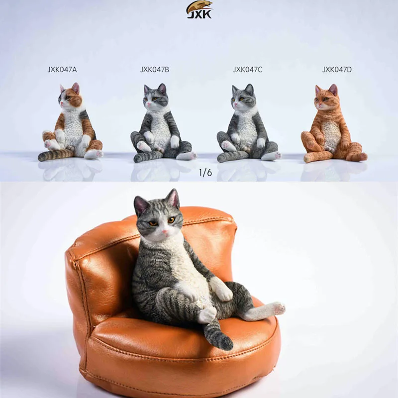 

JXK JXK047 1/6th весы китайский пастырской» и рисунком «ленивый кот», Ainimal ПЭТ Бронзовая статуя с диван Модель Коллекция игрушек