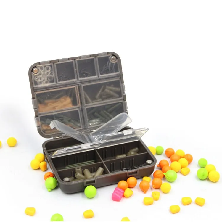 

12x10x3.5cm Fishing Tackle Box Carp Fishing Bit Box Terminal Tackle System Magnet Lid Tackle Accessories Case Fishing Box