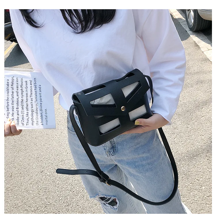 Новая супер-пожарная маленькая сумка новинка 2019 модная Корейская на одно плечо