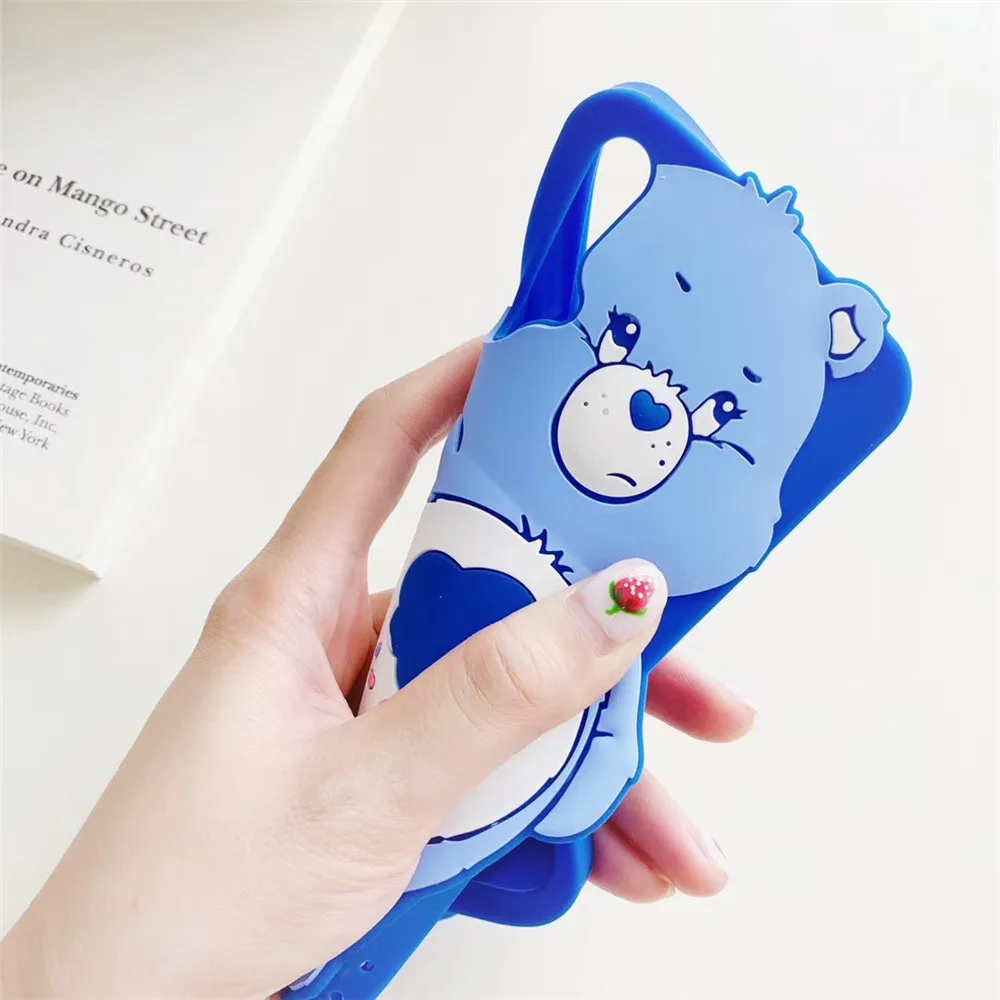 Милый Care Bears чехол для телефона для huawei P20 P20pro P30 P30pro mate 20 mate 20pro mate 20x Прекрасный Шарм мягкая накладка на заднюю панель из силикона с откидной крышкой