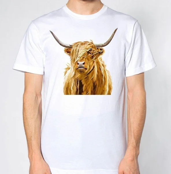 

Highland Cow New T-Shirt Animal Lover Top
