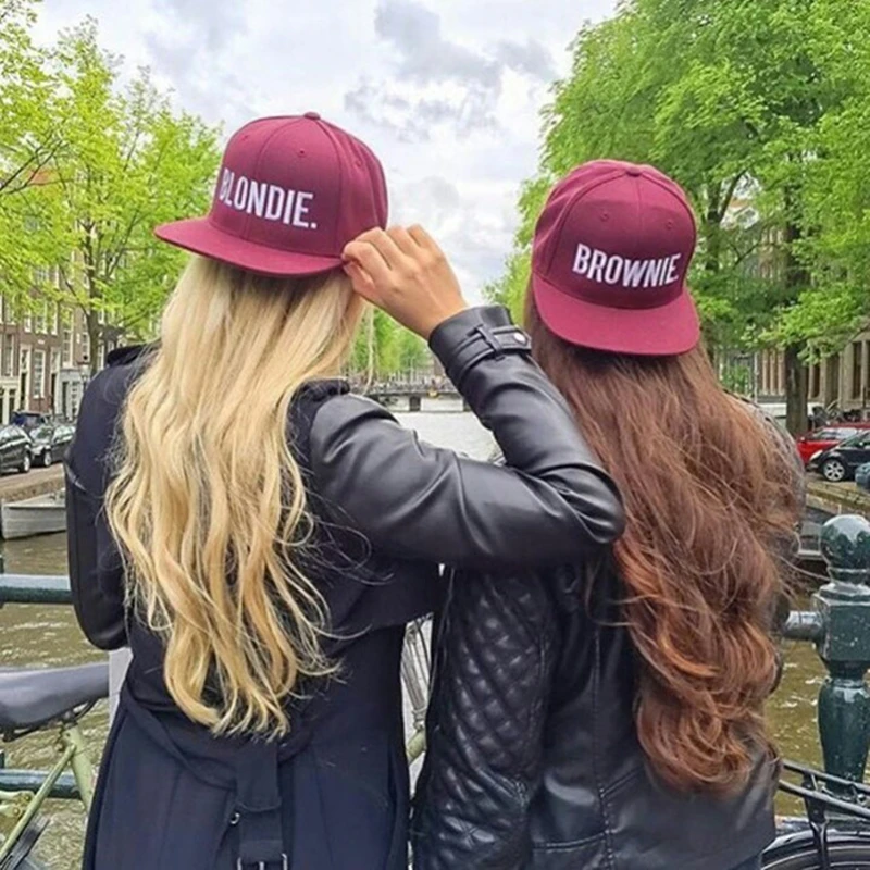 Новинка 2021 кепки-бейсболки с вышивкой BLONDIE BROWNIE подарки для девушки и женщины