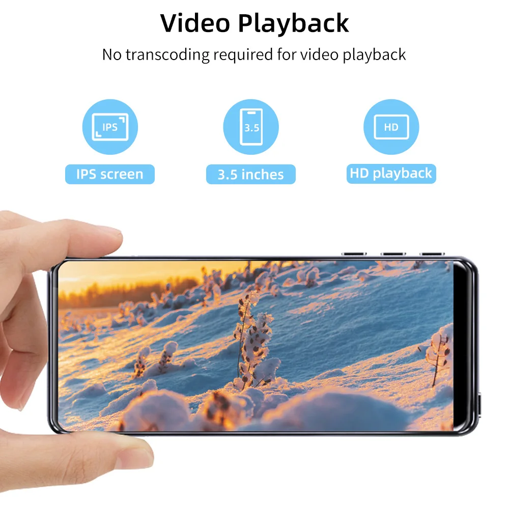 Deelife Bluetooth MP3 плеер и MP4 Воспроизведение с экраном FM радио Запись Встроенный 8 Гб