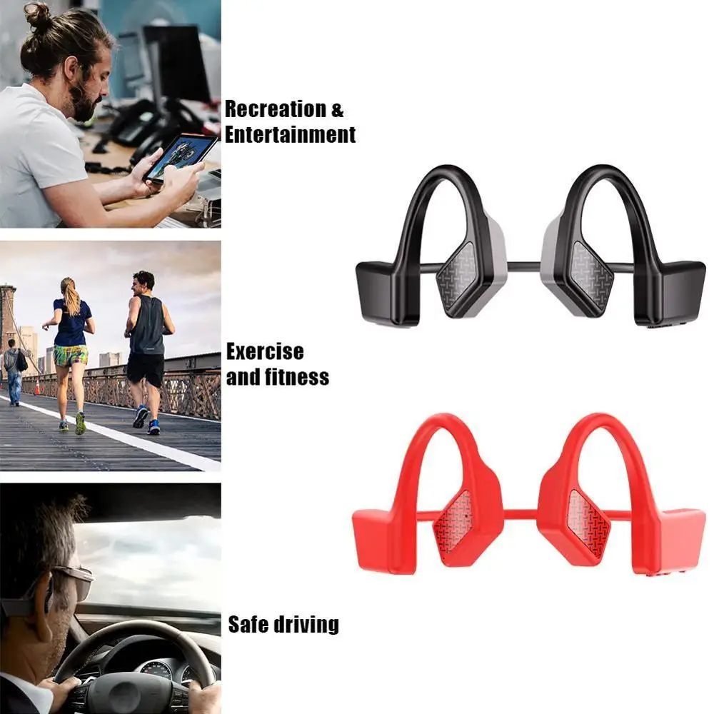 Горячая Распродажа наушники с костной проводимостью Bluetooth 5 0 совместимые