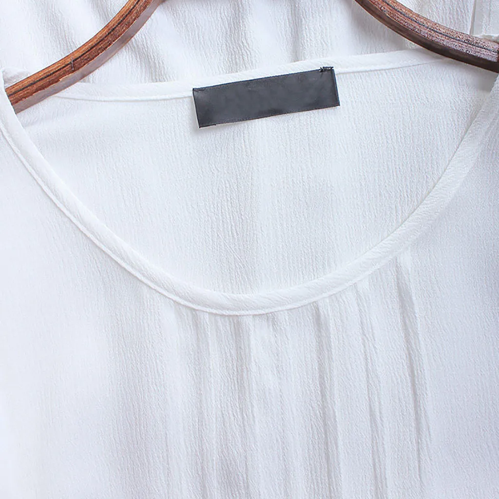 Блузка женская размера плюс с длинным рукавом свободная рубашка круглым вырезом