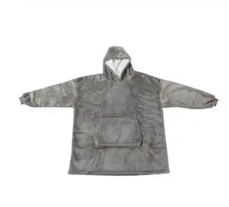 Новое Флисовое одеяло с рукавами уличные одеяла капюшоном и карманами теплое