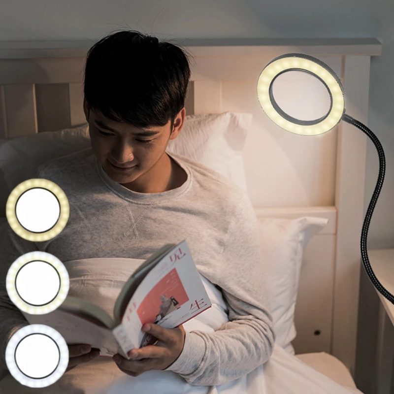 Optical Glass Lens Magnifying Lamp Metal Gooseneck 3 Color Modes 10X Magnification 6.30&quot Aluminum Alloy Frame for T5UC | Инструменты