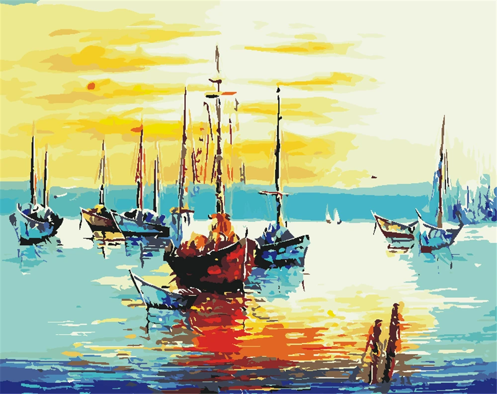 

Набор для рисования по номерам, акриловая Раскраска по номерам