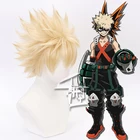 Парик моя геройская Академия для косплея Bakugou Katsuki, костюм из искусственных волос